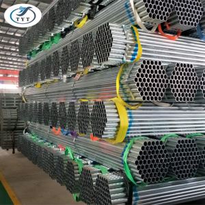 Fabrică de țevi de înaltă calitate Q235, BS1387, ASTM A53, A500, S235jr, Ss400 Țeavă de oțel pregalvanizată/Țeavă rotundă sudata pregalvanizată/Tuburi rotunde/Țeavă Gi cu preț mai bun