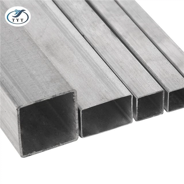40x40mm 6m lungime țeavă de oțel tub pătrat de fier negru pentru construcții